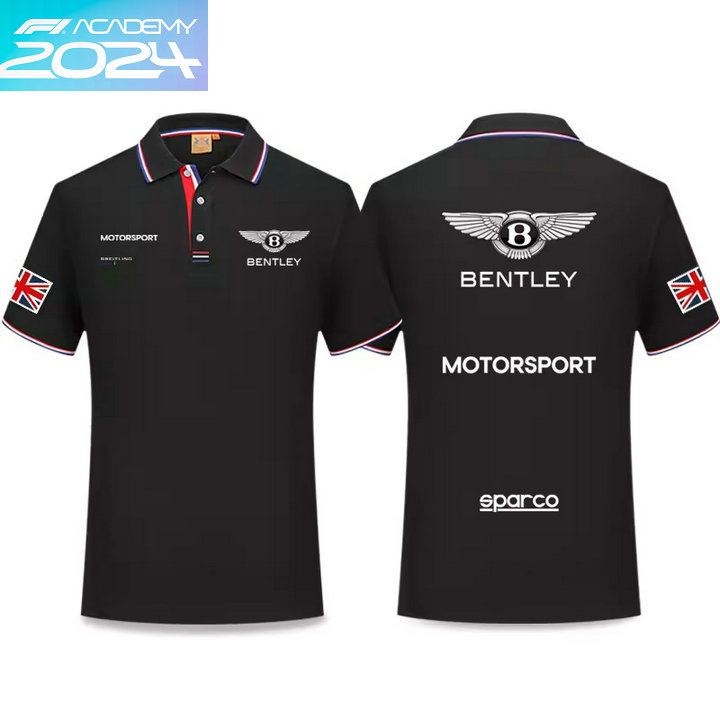 2024 Polo Bentley Motorsport Homme Coton Col Contrasté Manche Courte